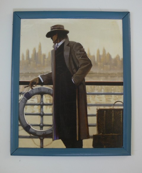 obrázek výhled muž obrázek dekupáž 