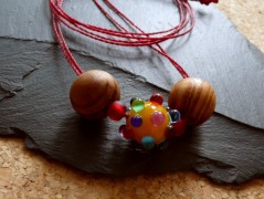 Náhrdelník s modrým achátem OCEANIA