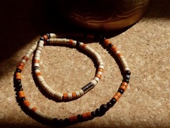 Náhrdelník s modrým achátem OCEANIA