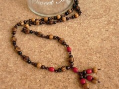 Náhrdelník s modrým achátem OCEANIA