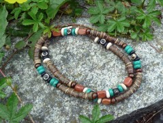 Náhrdelník s modrým achátem OCEANIA