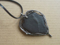 Černý pánský přívěsek srdce - kámen