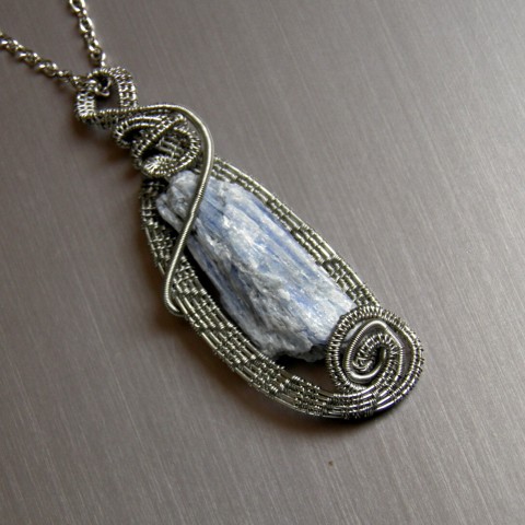 Kristina kalcit surový minerály wire-wrapping nerezový drát nerezová ocel řetízek nerez 