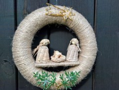 háčkovaná špička na vánoční stromek