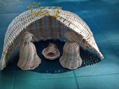 háčkovaná špička na vánoční stromek