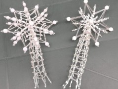 háčkovaná špička na vánoční stromek