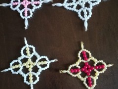 háčkovaná špička na vánoční stromek