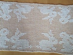 háčkovaná špička na vánoční stromek