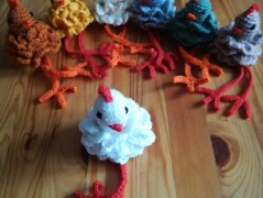 háčkovaná špička na vánoční stromek