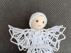 háčkovaná špička na vánoční stromek