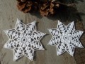 Háčkované vánoční ozdoby,hvězda č.6