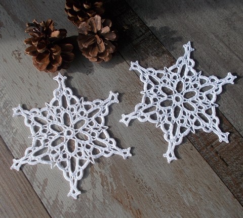 Vánoční ozdoby, XXL vločka č.9 ozdoby vánoce háčkovaná vánoční ozdoba háčkované hvězdička vločka hvězdičky vločky na stromek 