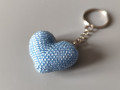 Přívěsek na klíče - srdíčko modré