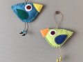 Barevní ptáčci z filcu IX.