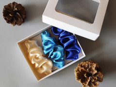 Scrunchie gumičky S na kartě - X.