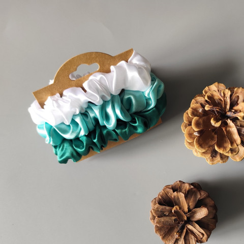 Scrunchie gumičky S na kartě - III. gumička gumičky do vlasů spony scrunchies scrunchie 