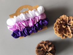 Scrunchie gumičky S na kartě - X.