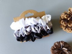 Dárková sada šedá - 6 scrunchies