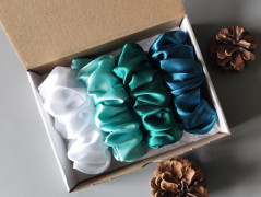 Scrunchie gumičky S na kartě - X.