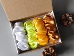 Scrunchie gumičky S na kartě - X.