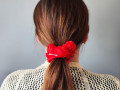 Dárkové - 4 scrunchies L v červené