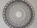 Mandala Šedá - průměr 45 cm