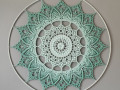 Mandala Zelená hvězda - 60 cm