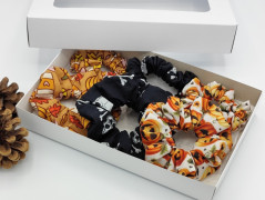 Scrunchie gumičky S na kartě - X.