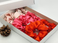 Dárková sada pink - 6 scrunchies