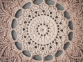 Mandala Béžová hvězda - průměr 45cm