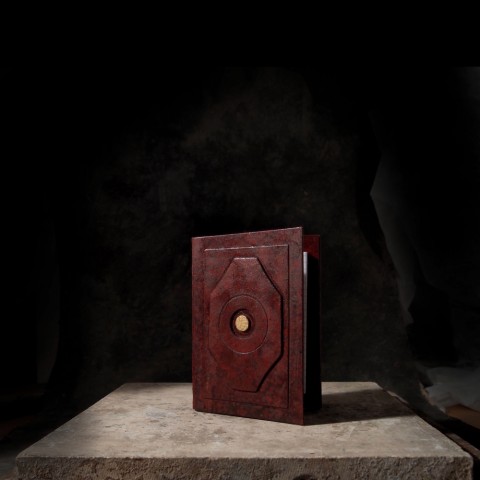 Bloček - vizitkář - červený blok notes bloček notýsek záznamník zápisní vizitkář 