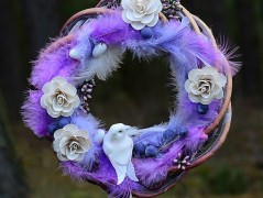 podzimní věneček s jelínkem..