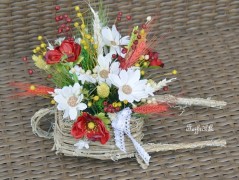 podzimní věneček s jelínkem..