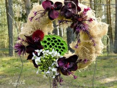 podzimní věneček s jelínkem..