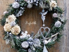 podzimní věneček s jelínkem..