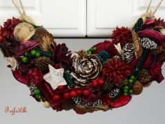 podzimní věneček s jelínkem..