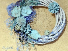 podzimní věneček s jelínkem..