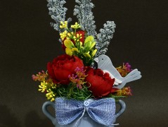 podzimní věneček s jelínkem..