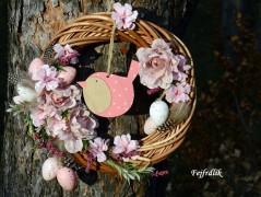 podzimní věneček s jelínkem..