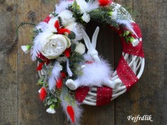 podzimní věneček s jelínkem..