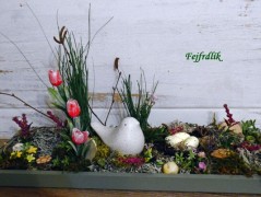 podzimní věneček s jelínkem..