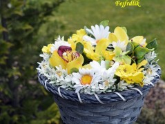 podzimní věneček s jelínkem..