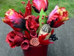 podzimní věneček s jelínkem..