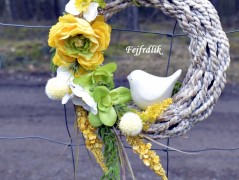 podzimní věneček s jelínkem..