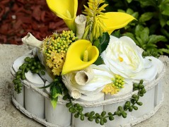 podzimní věneček s jelínkem..