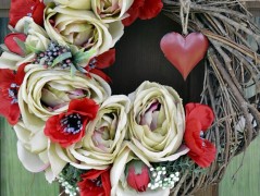 podzimní věneček s jelínkem..