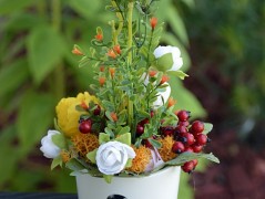 podzimní věneček s jelínkem..