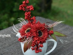 podzimní věneček s jelínkem..