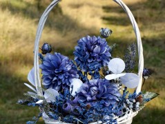 podzimní věneček s jelínkem..