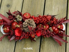 podzimní věneček s jelínkem..